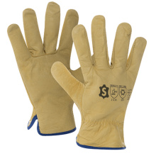 PAIRE GANTS CUIR MAITRISE L2 YF FOURRE HIVER T.10